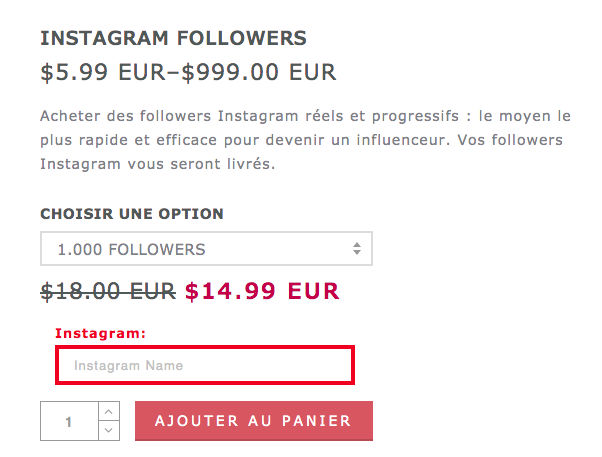 acheter 1000 followers instagram