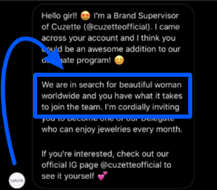 An Example of influencer outreach through DM Instagram