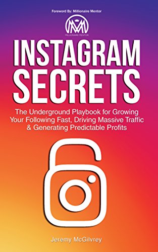 Instagram Secrets cover, an IG marketing book to drive traffic & followers