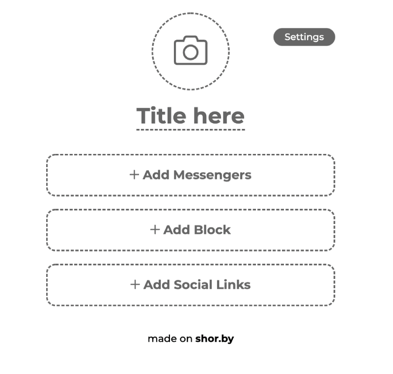 Personaliser landing page pour Instagram avec des liens vers vos pages