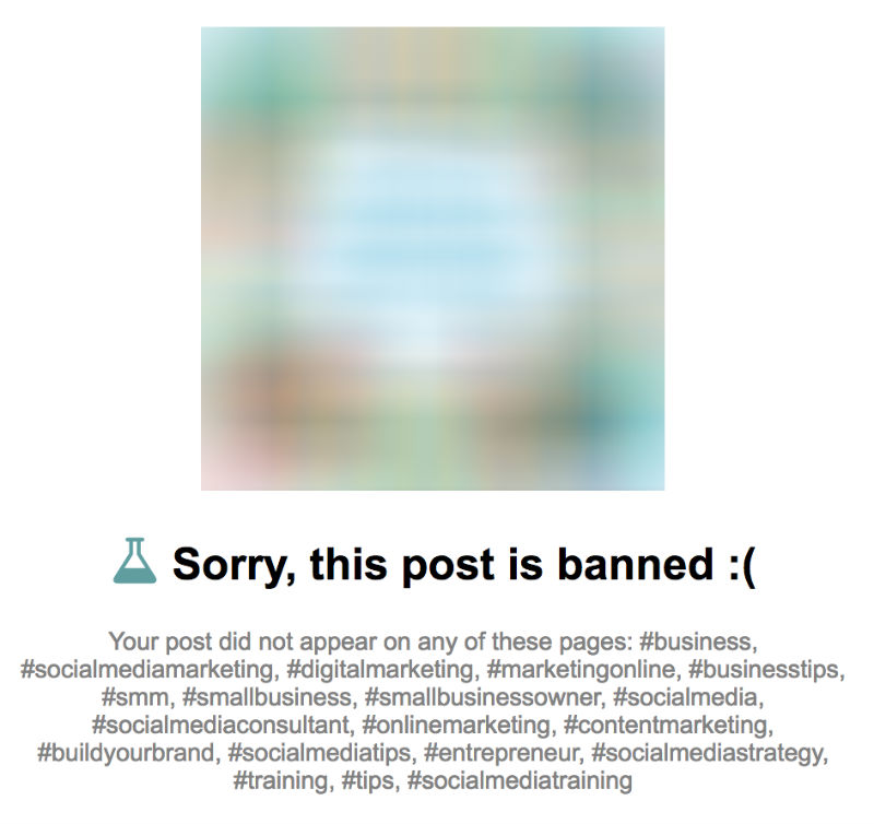 post ban shadowban instagram
