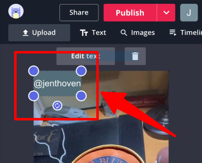 The process of putting a layer of the user's own logo to hide the TikTok watermark